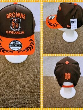 CLEVELAND BROWNS NFL FOOTBALL SNAPBACK HAT.